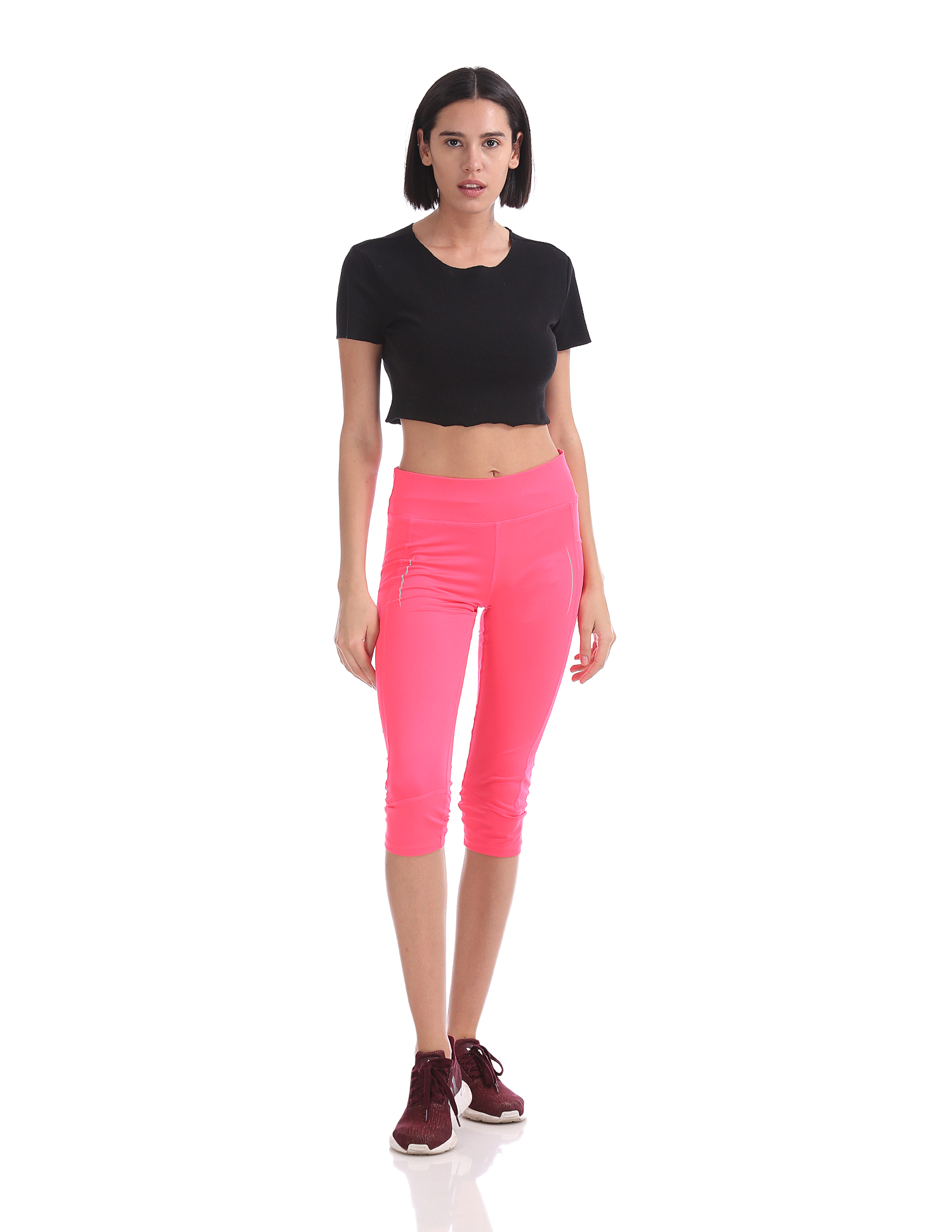 U.S. Polo Assn. Women Casual Wear Solid Gym Tight